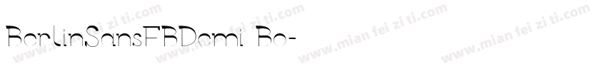 BerlinSansFBDemi Bo字体转换